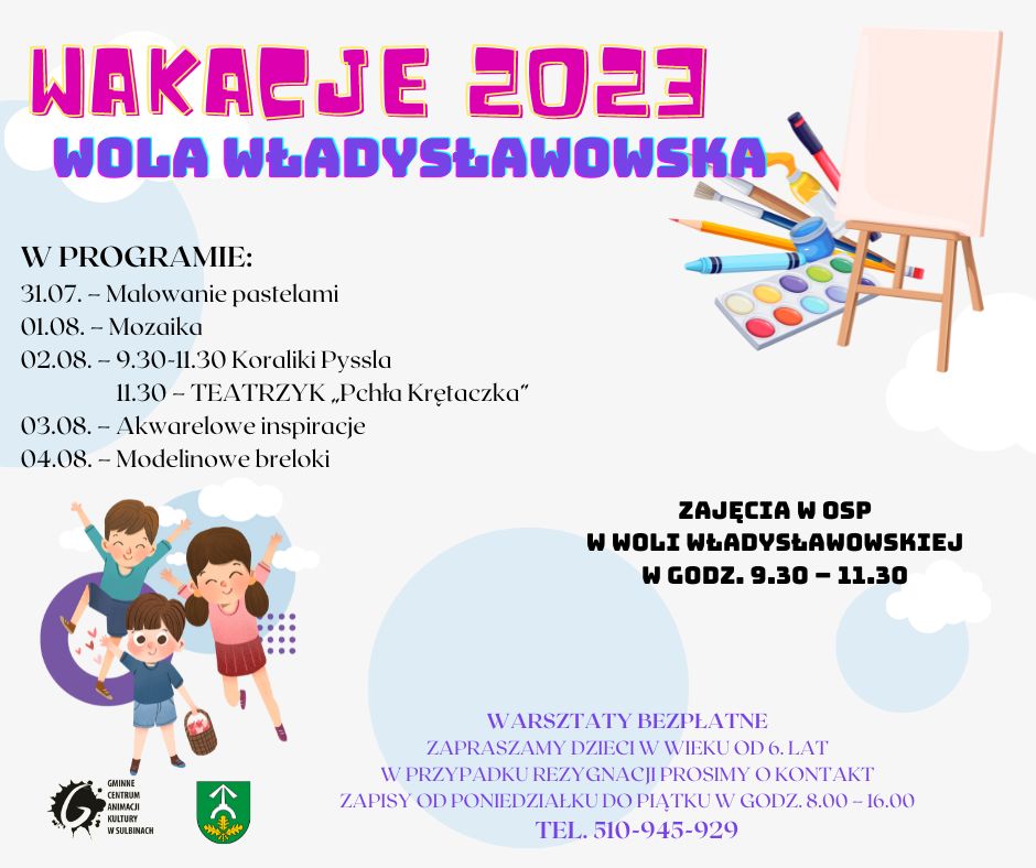 Wakacje 2023 - Wola Władysławowska